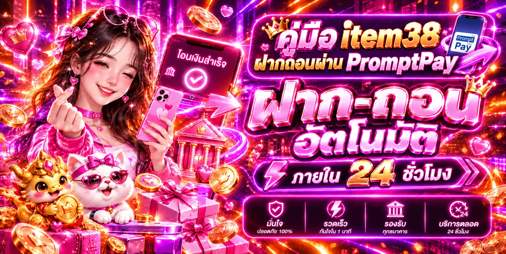 item38 ฝากถอน PromptPay | คู่มือทำรายการอย่างปลอดภัย